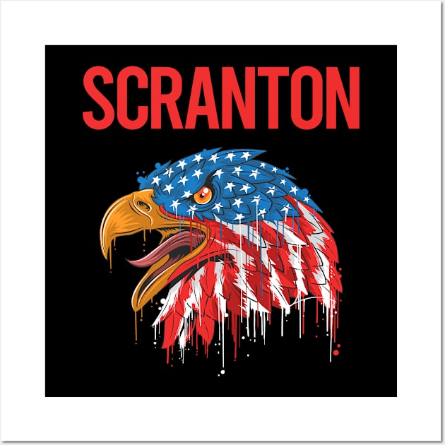 USA Eagle Scranton Wall Art by flaskoverhand